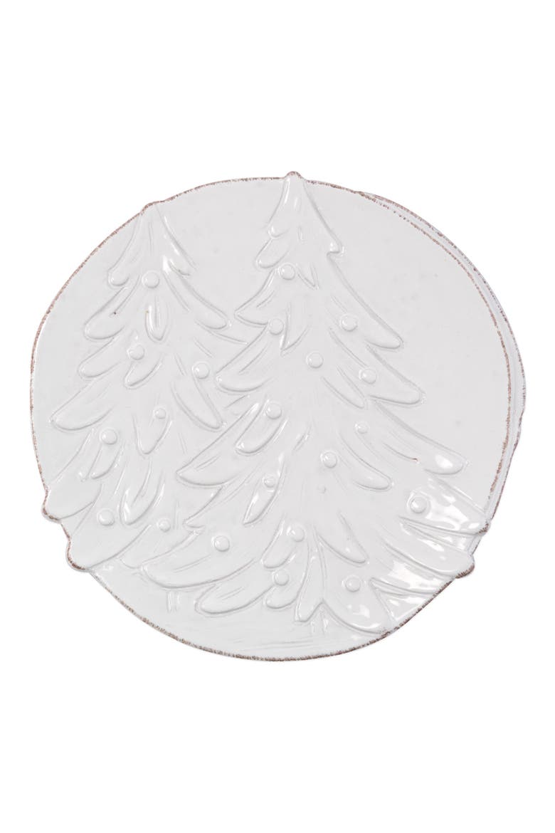Lastra Winterland Round Platter, Main, color, WHITE