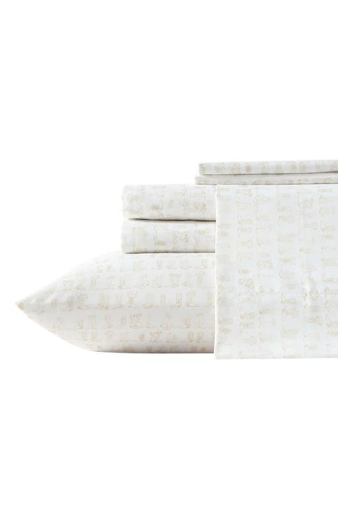 Line Dance Print Microfiber Sheet Set