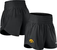 Nike Women's Nike Black Iowa Hawkeyes Performance One Dri-FIT High-Rise Shorts