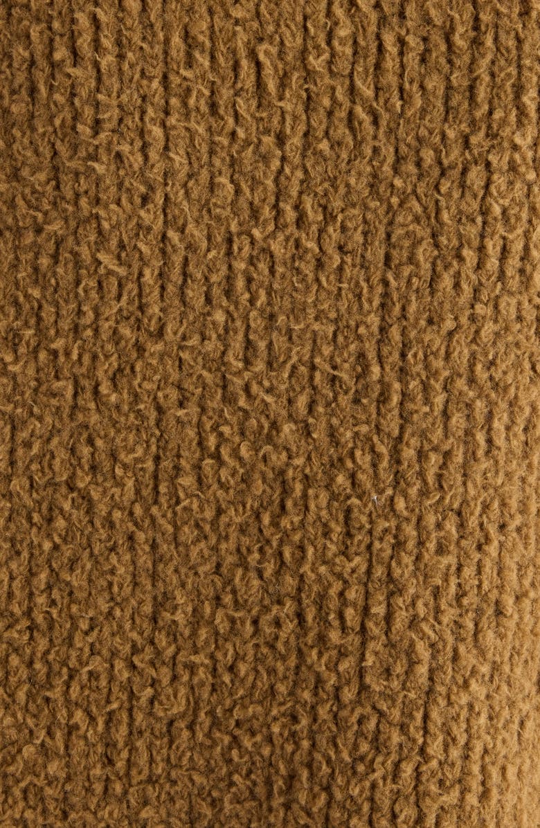 Acne Studios Kusto Teddy Intarsia Wool Blend Sweater, Alternate, color, Khaki Beige