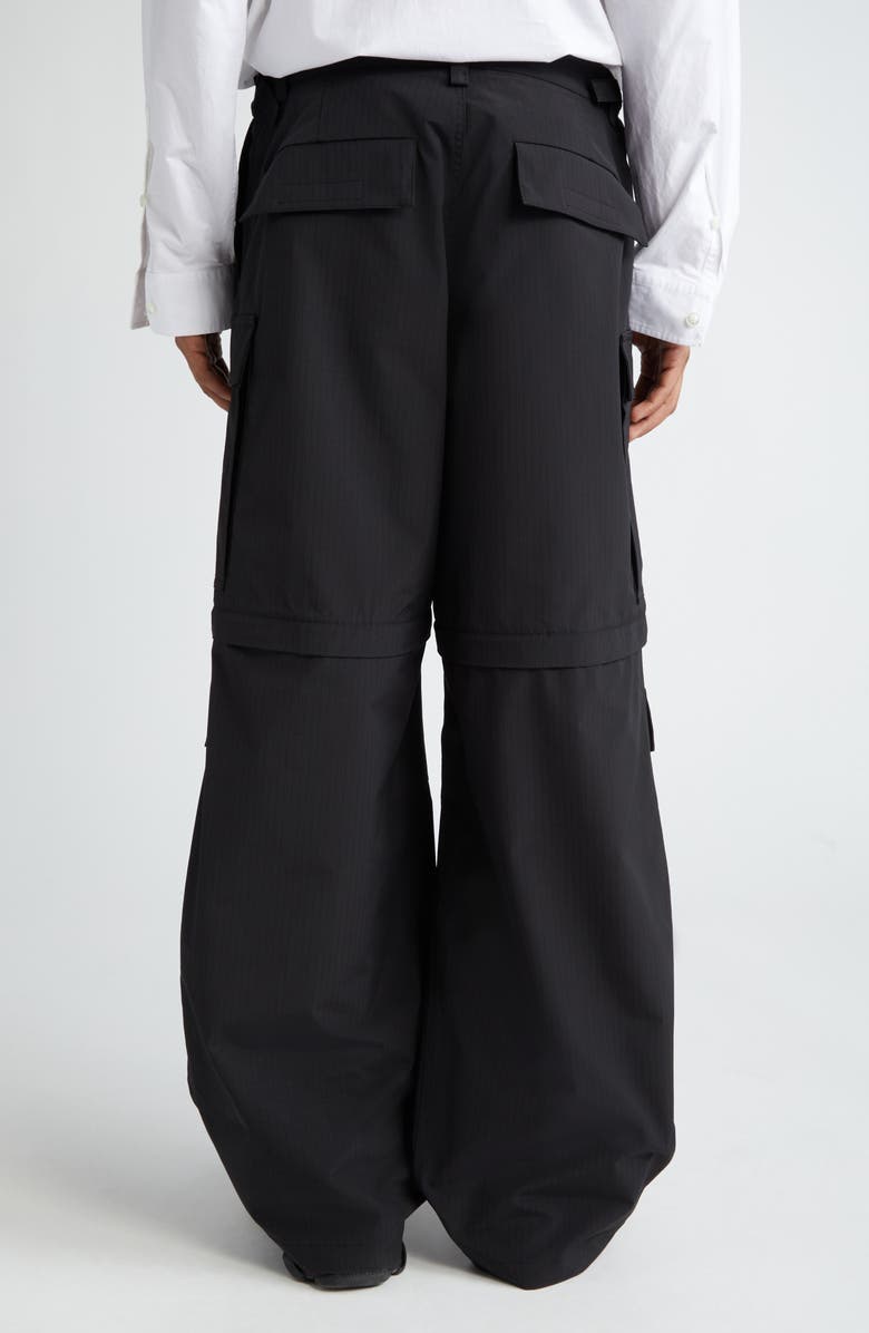 Balenciaga Light Zip-Off Ripstop Cargo Pants, Alternate, color, 
