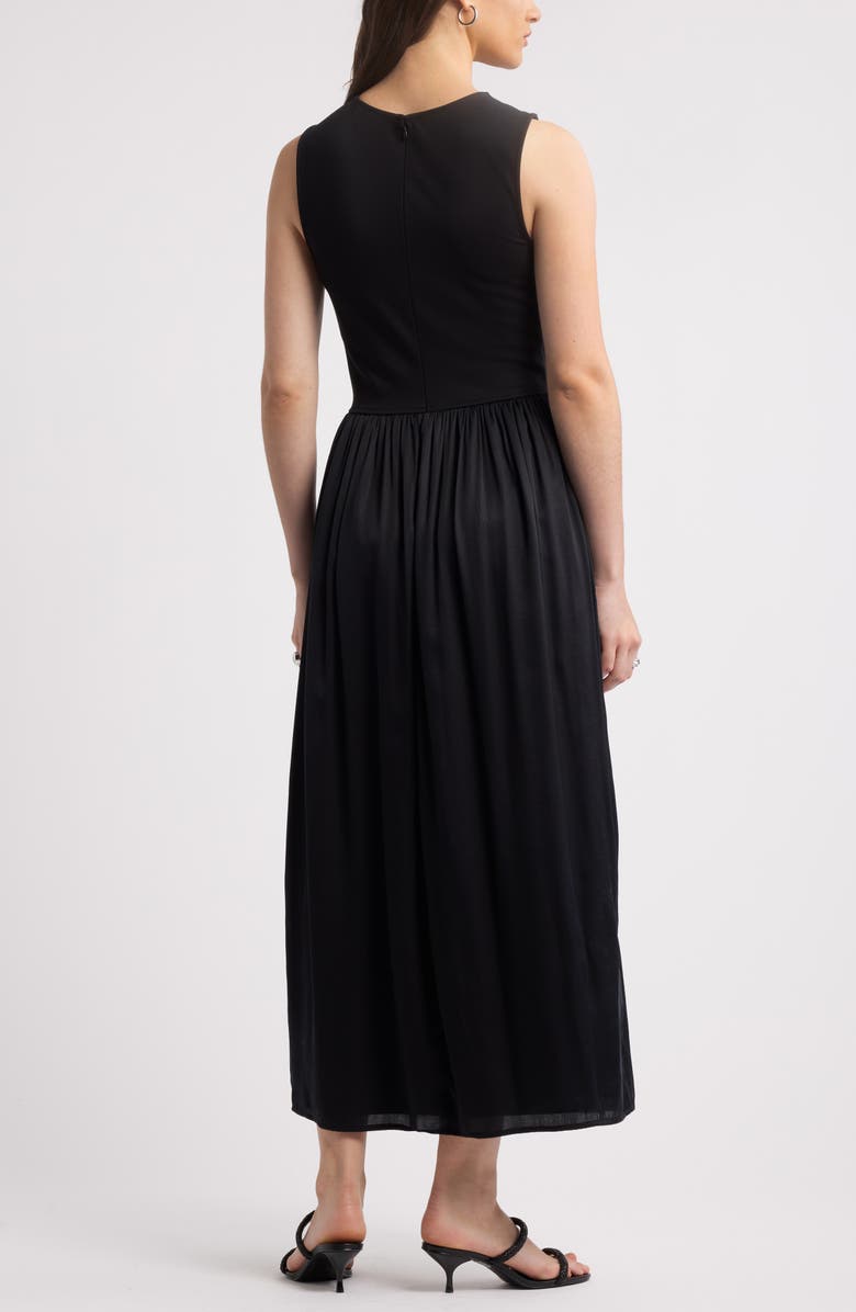 Nordstrom Sleeveless Mixed Media Dress, Alternate, color, 