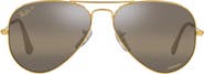 Ray-Ban 58mm Polarized Pilot Sunglasses