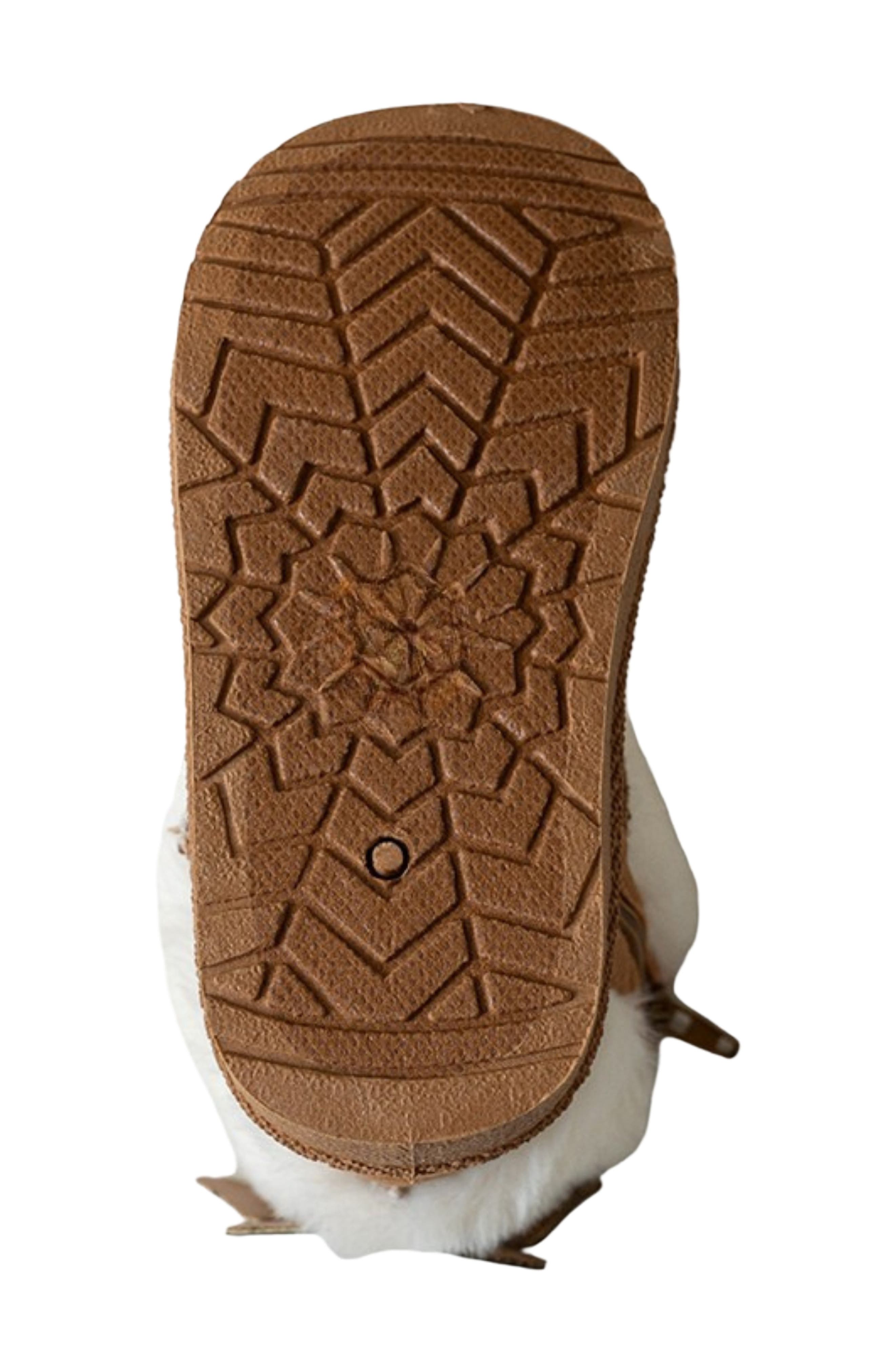 Kids' Faux Fur Trim Winter Boot, Alternate, color, COGNAC