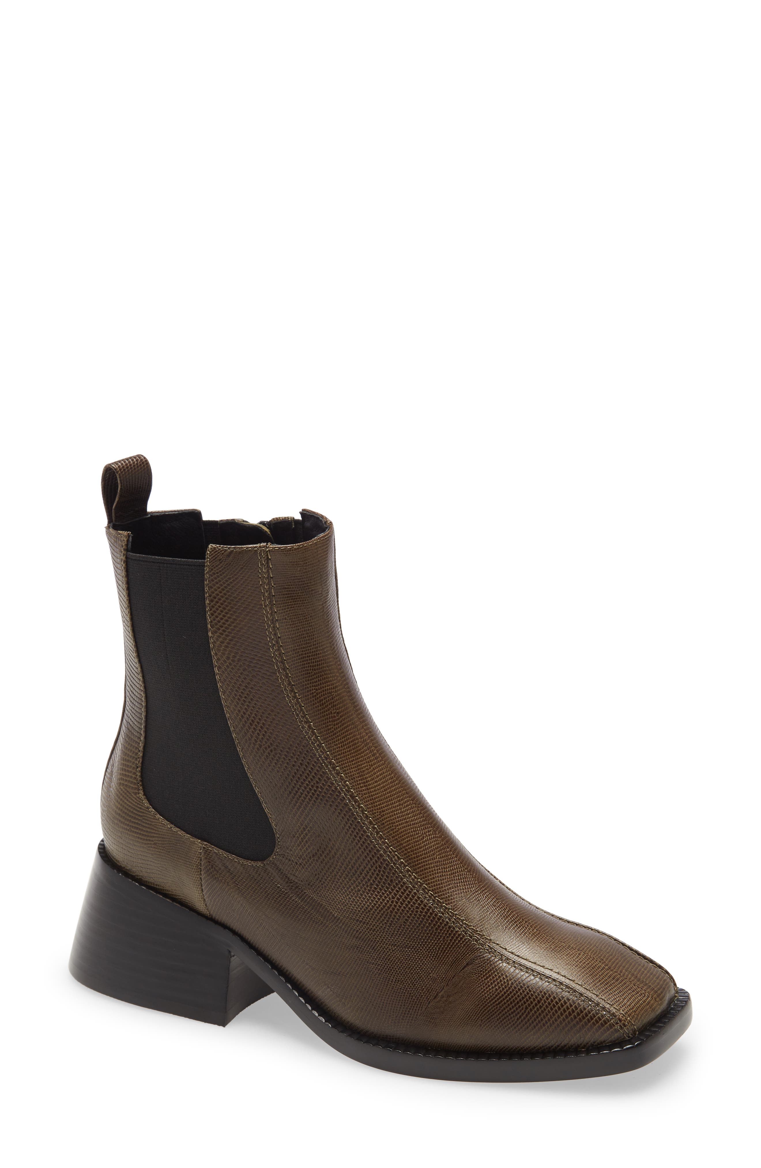 Lliam Chelsea Boot, Main, color, KHAKI LIZARD