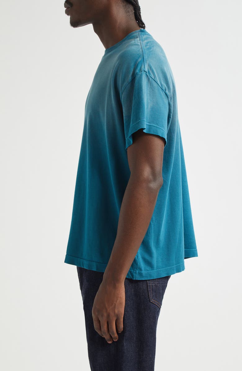 The Elder Statesman Sun Bleached Pica Cotton & Cashmere T-Shirt, Alternate, color, Jet Ski