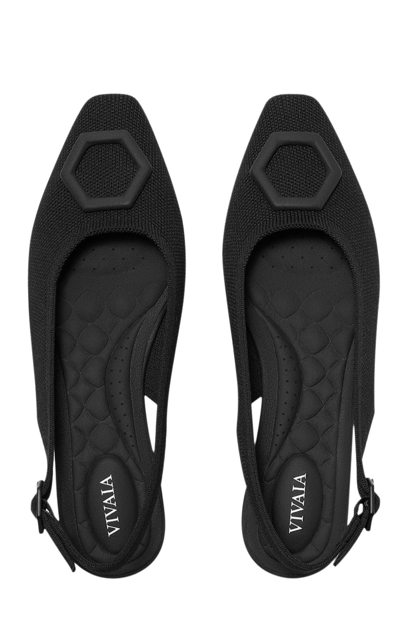 VIVAIA Mini Square-Toe Slingback Sandals, Alternate, color, 