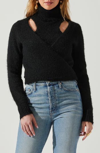 Astr The Label Natasha Sweater In Black