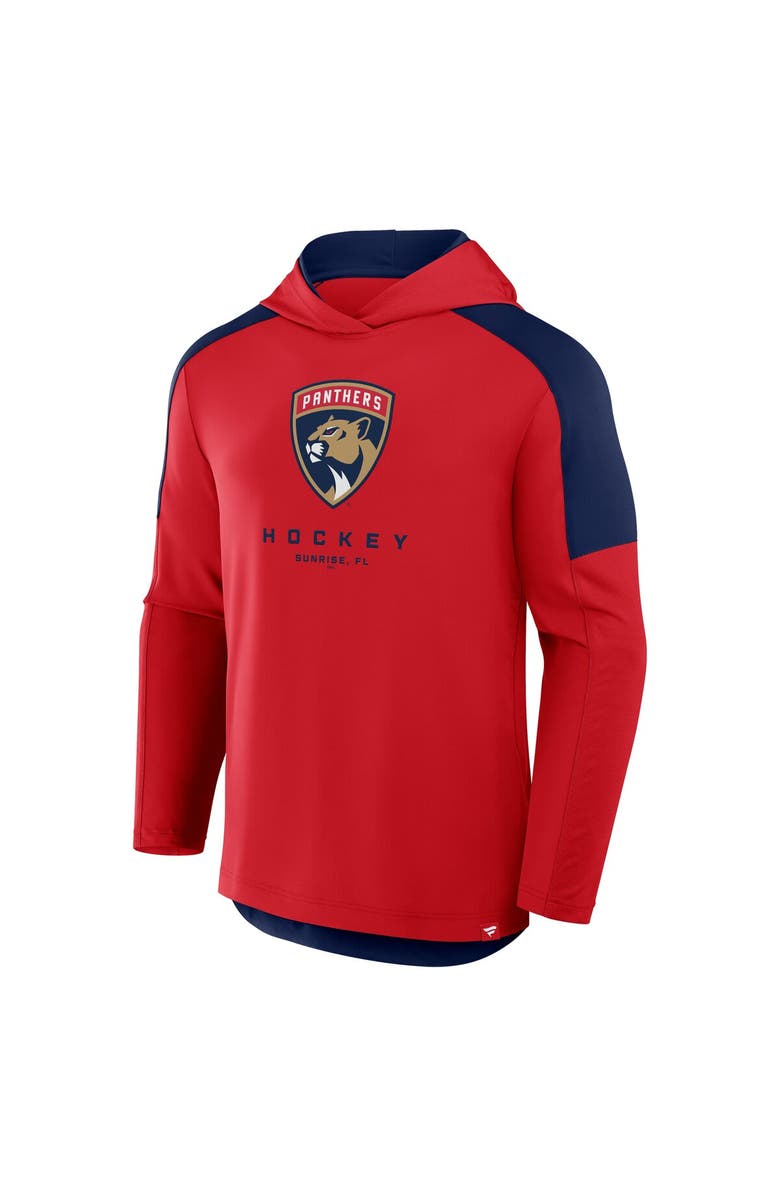 FANATICS Men's Fanatics Red Florida Panthers Meta Game Transitional Pullover Hoodie, Alternate, color, Red