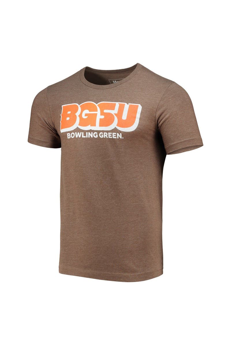 HOMEFIELD Men's Homefield Heathered Brown Bowling Green St. Falcons Vintage BGSU T-Shirt, Alternate, color, 