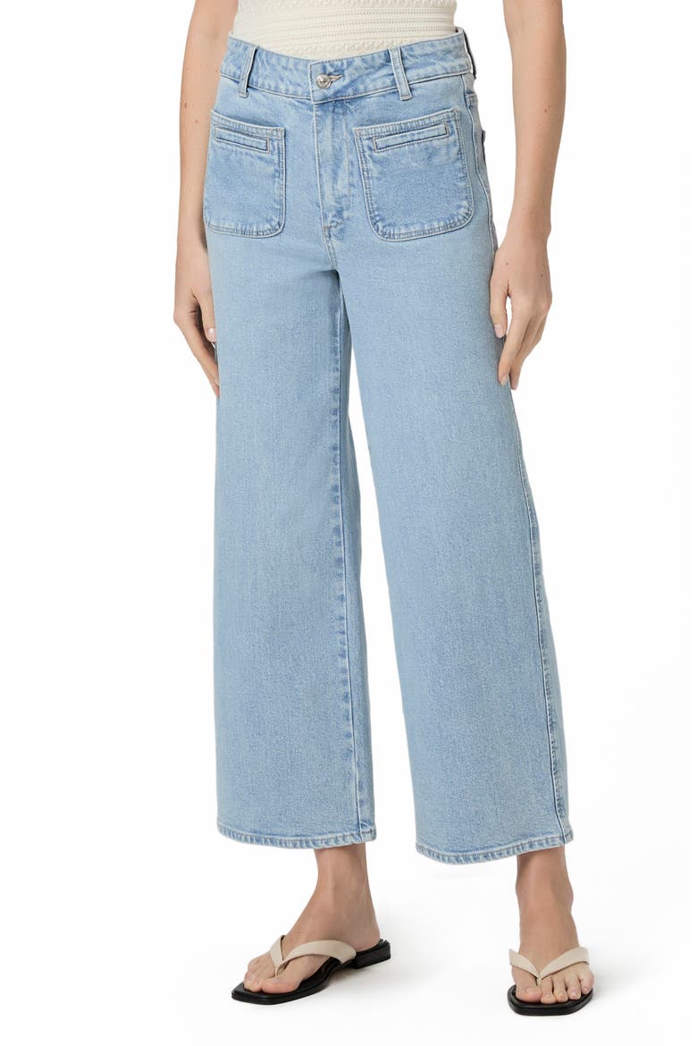 Sasha High Waist Ankle Wide Leg Jeans, Main, color, OLEVIA