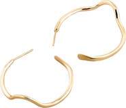 PIERETTI Noele wave hoops earrings large