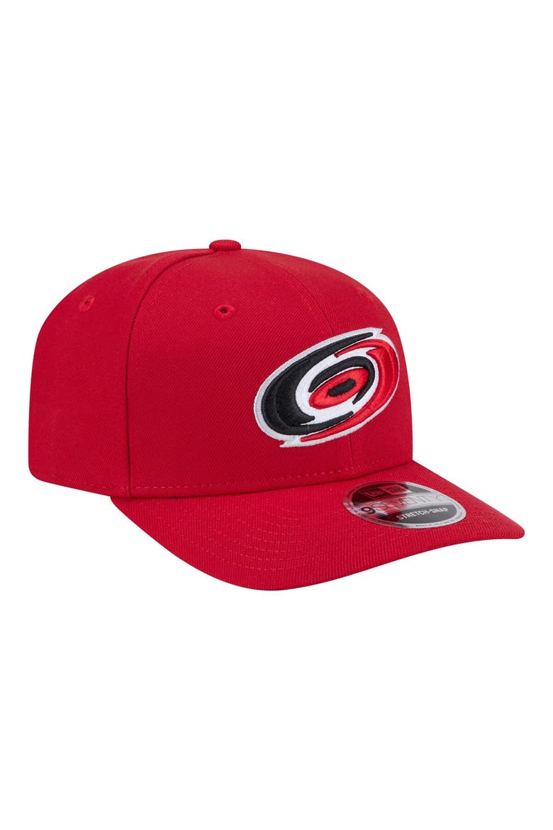 Men's New Era  Red Carolina Hurricanes 9SEVENTY COOLERA Adjustable Hat, Alternate, color, Red