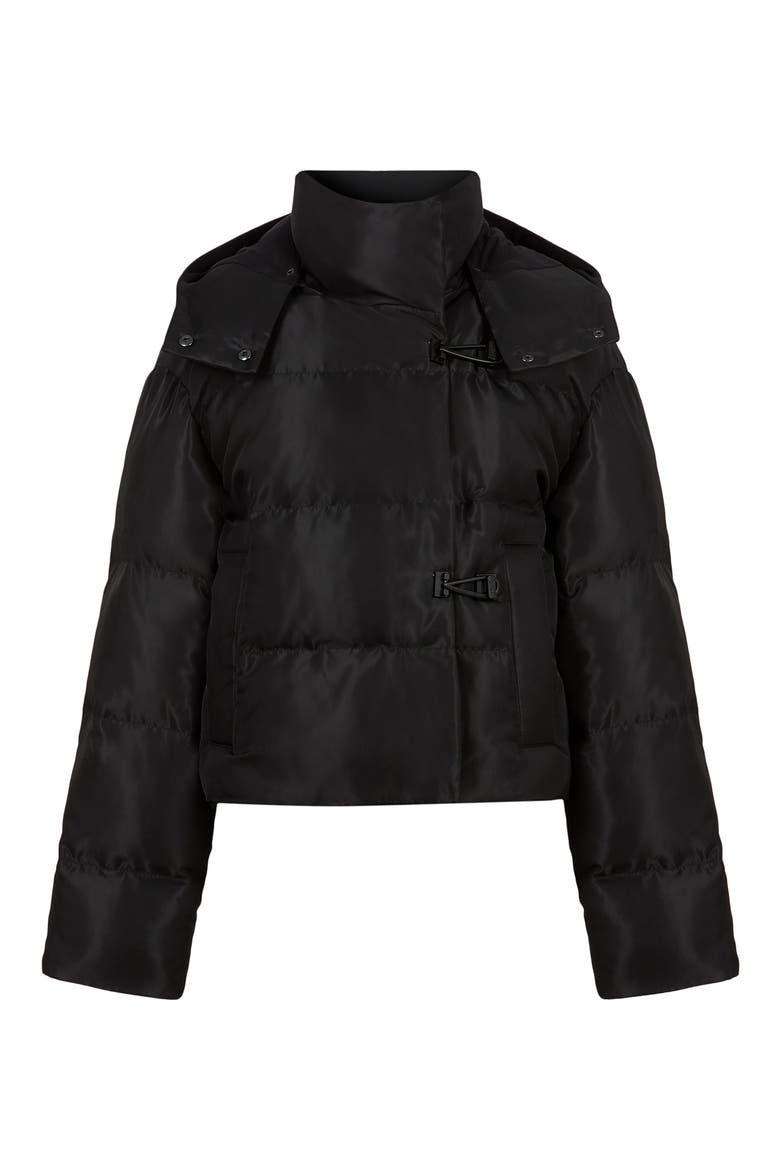 Allais Hooded Puffer Coat, Alternate, color, BLACK