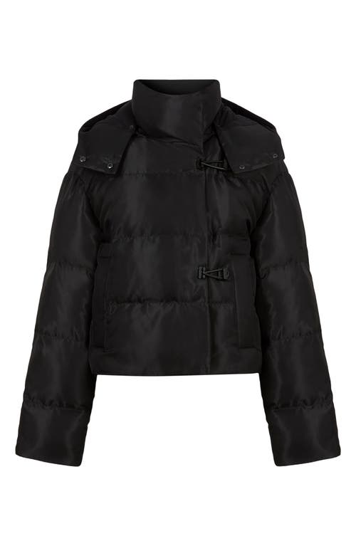 Allsaints Allais Cropped Puffer Jacket In Black