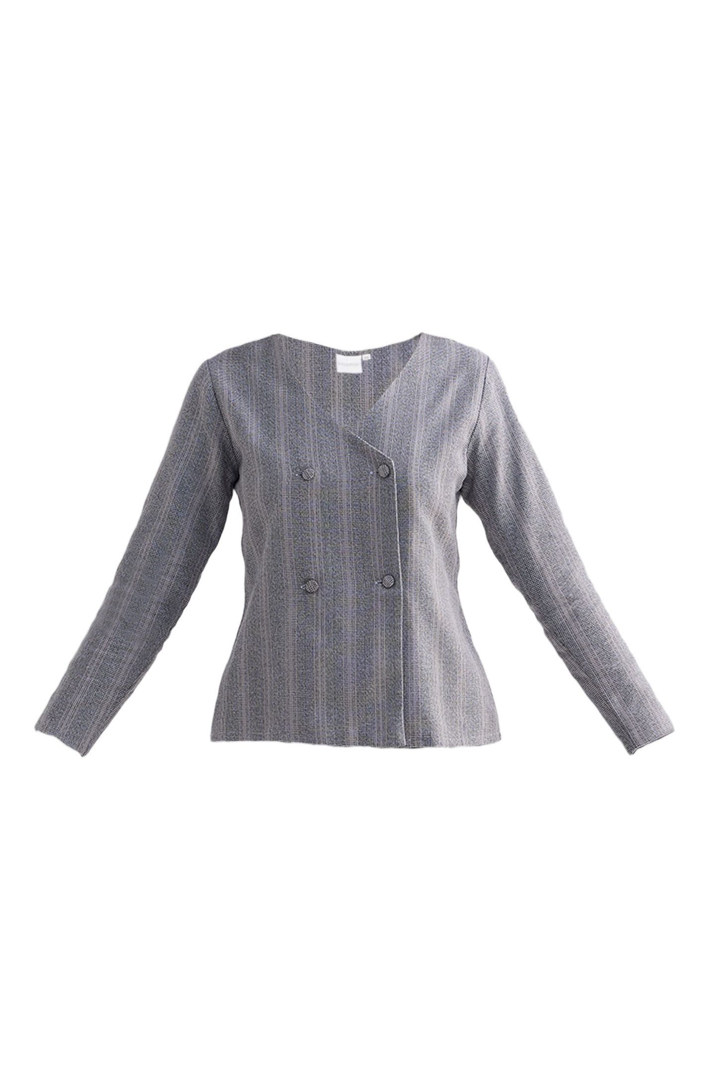 Fitted Cotton Tweed Jacket - image 2