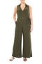 Solid Tie Waist Jumpsuit