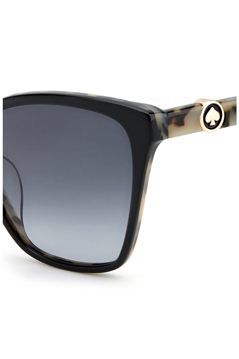 amiyah 56mm gradient cat eye sunglasses, Alternate, color, BLACK