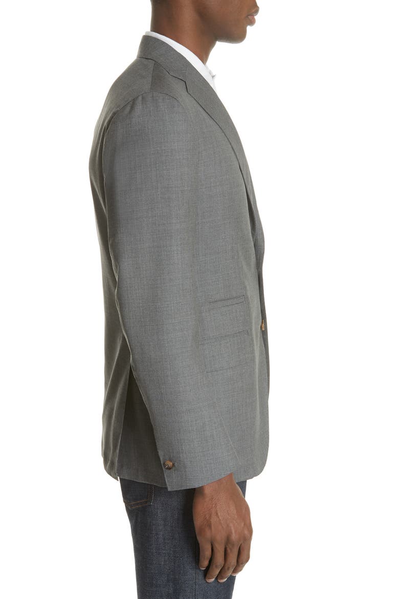 Slim Fit Wool Blazer, Alternate, color, GREY MELANGE