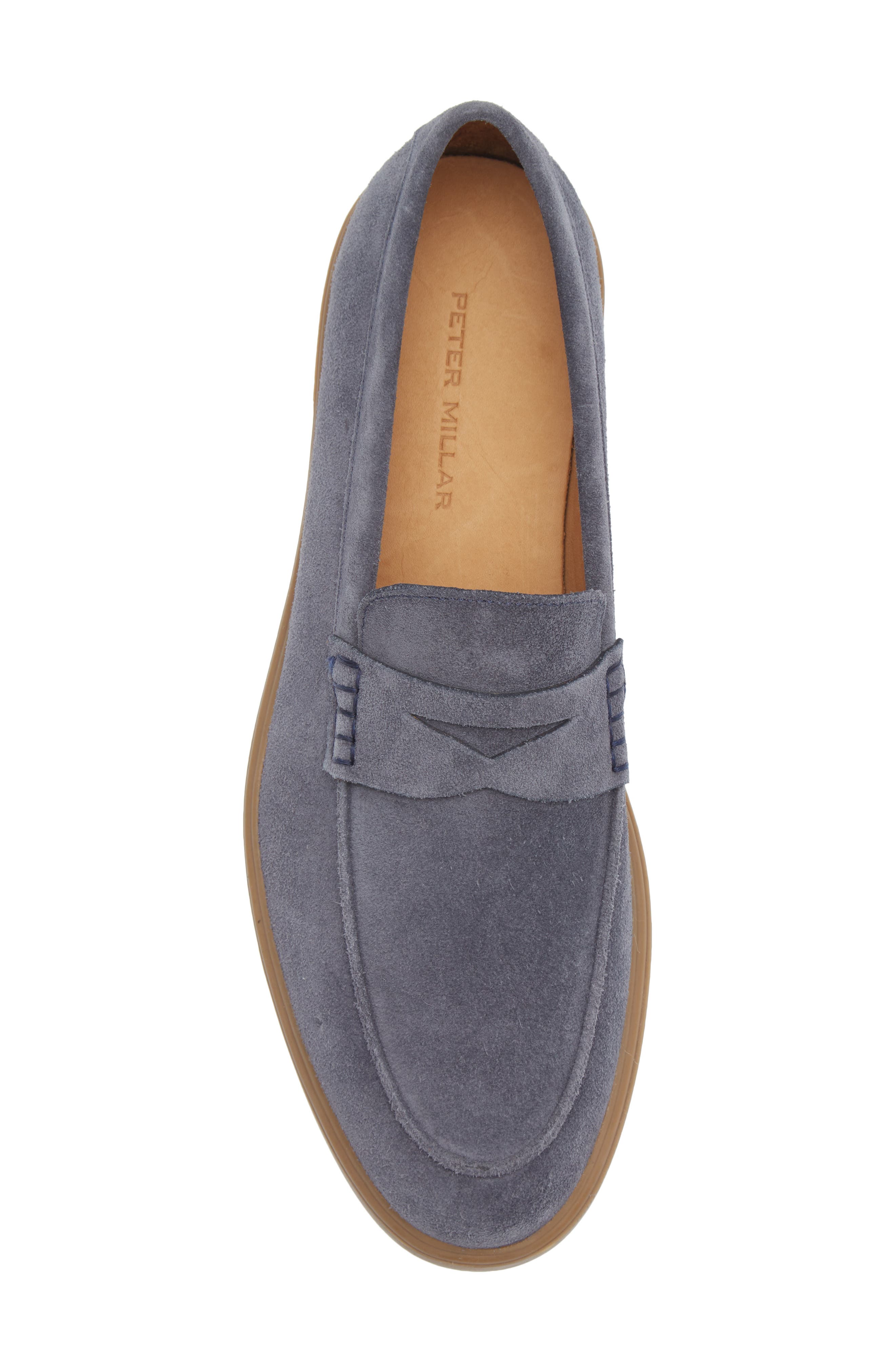 Peter Millar Excursionist Penny Loafer, Alternate, color, Avio Blue