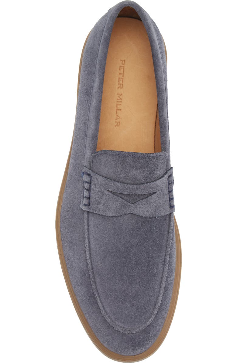 Peter Millar Excursionist Penny Loafer, Alternate, color, Avio Blue