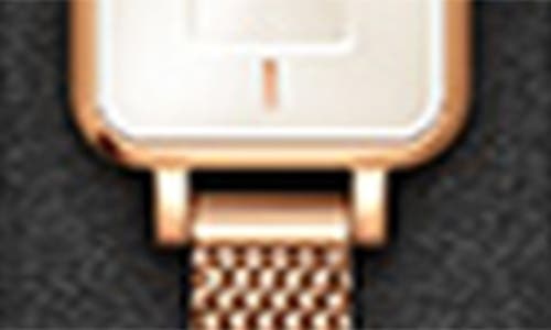 Daniel Wellington Mini Quadro Champagne Dial Bracelet Watch & Tennis Bracelet Set, 15.4mm In Gold