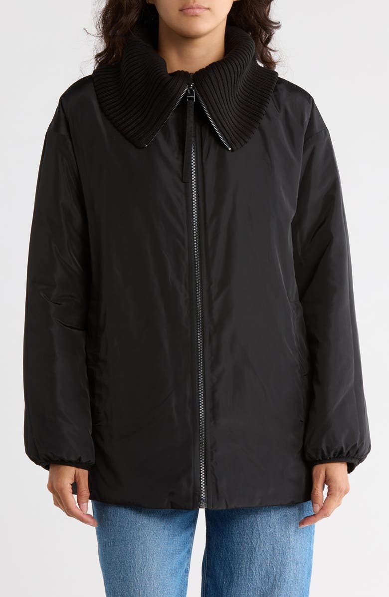 Lucky Brand Reversible Quilted Jacket, Alternate, color, Black