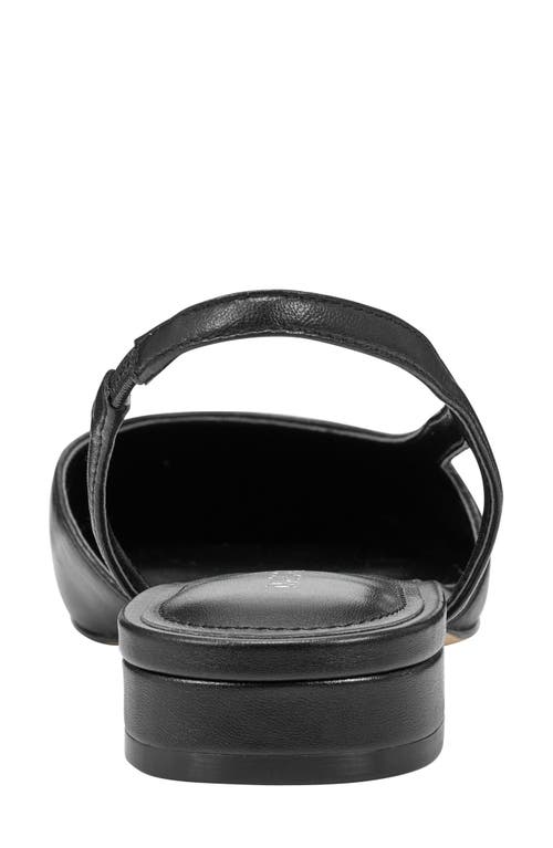 Marc Fisher Dela Slingback Flat In Black