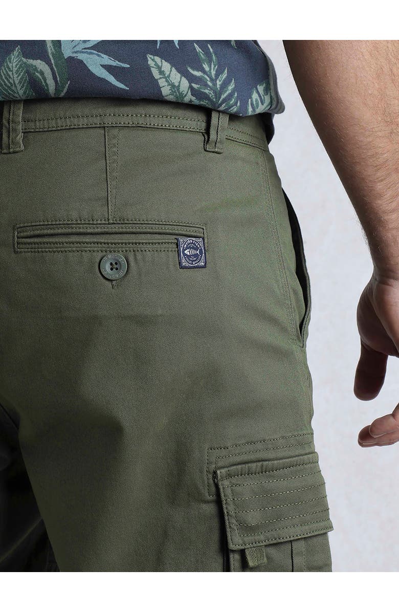 Weird Fish Rigney Cargo Shorts, Alternate, color, Dark Olive