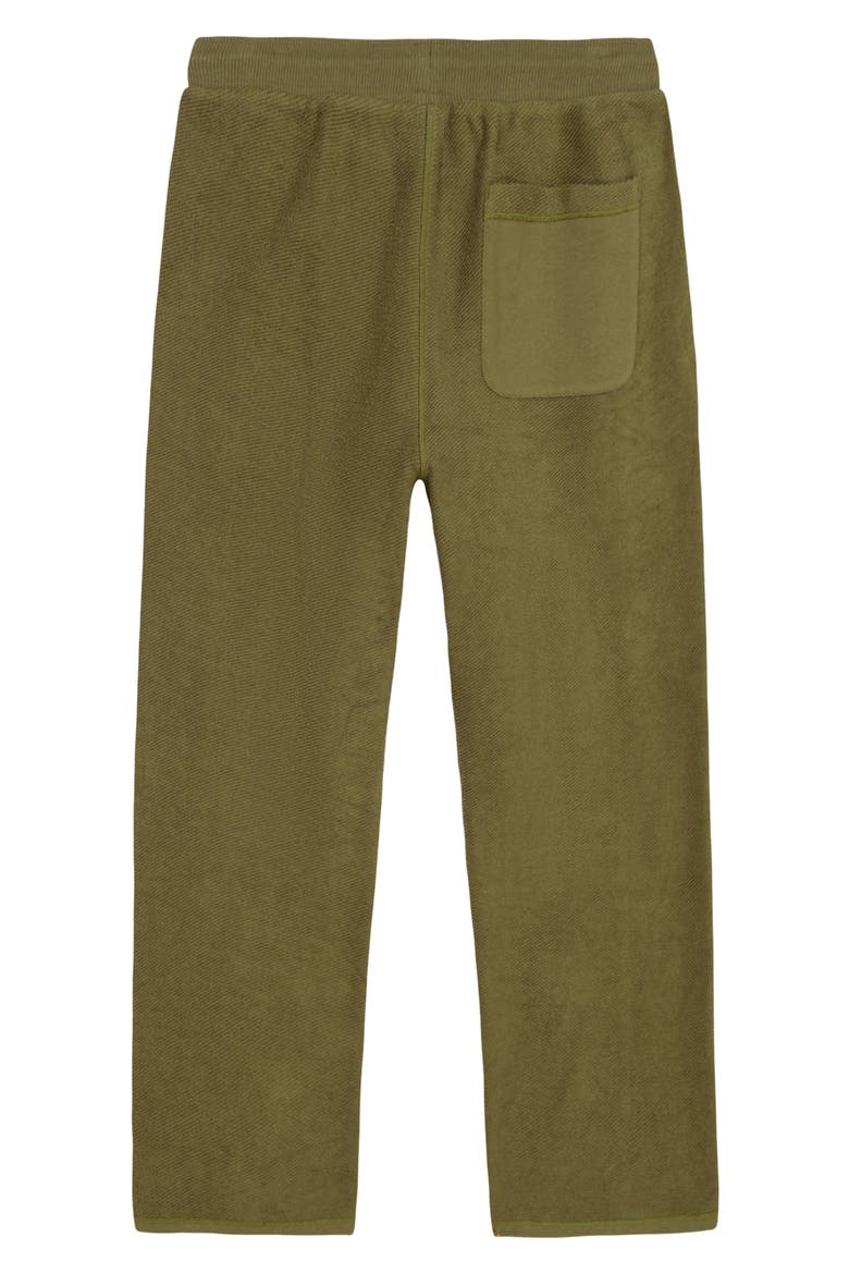 Reverse Knit Wide Leg Sweatpants, Alternate, color, WINTER MOSS