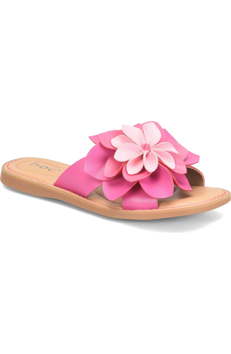 B O C BY BØRN Kasia Flower Slide Sandal, Main, color, Pink Combo