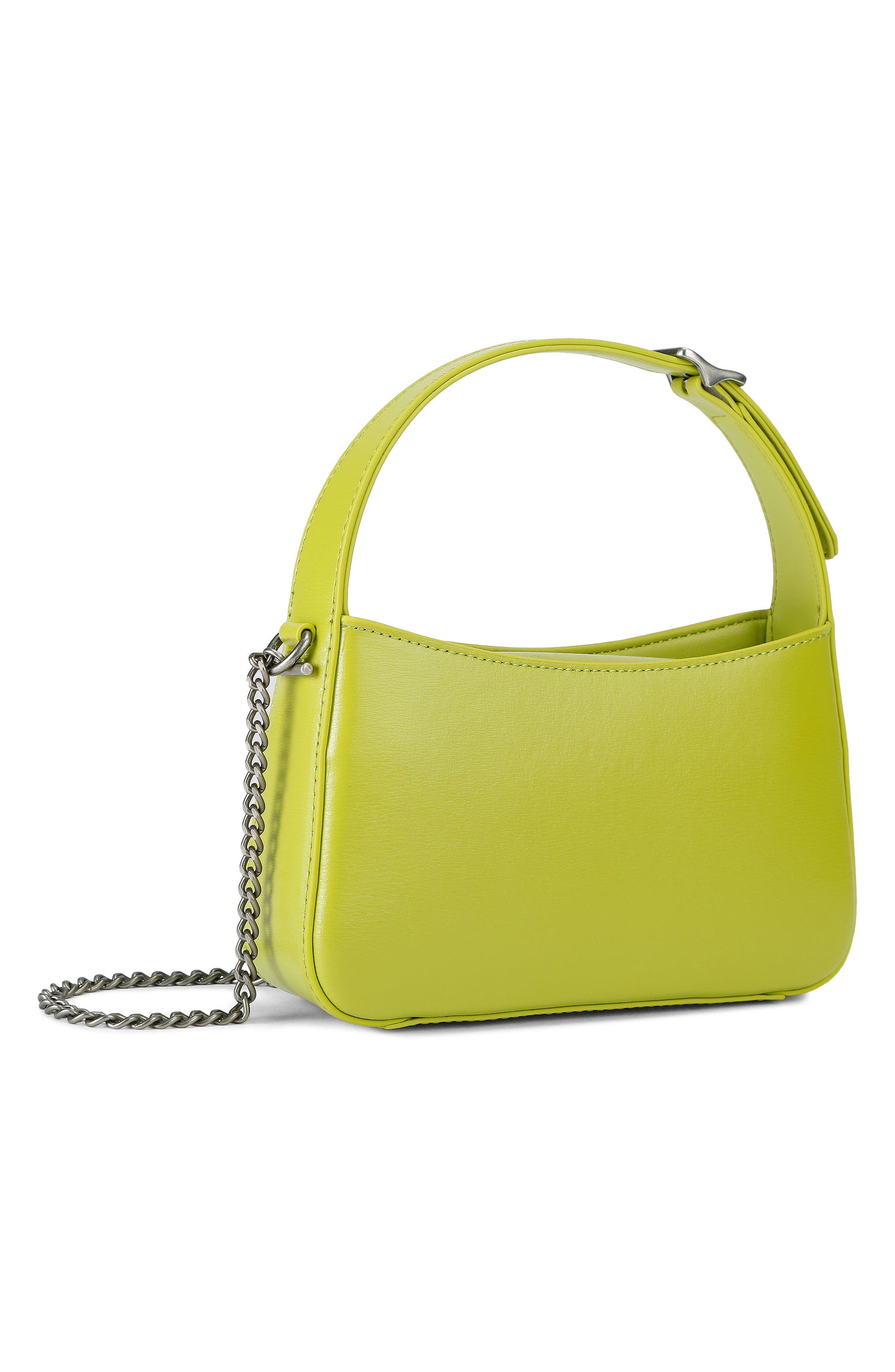 Kurt Geiger London Mini Bond Leather Top Handle Bag, Alternate, color, Bright Green