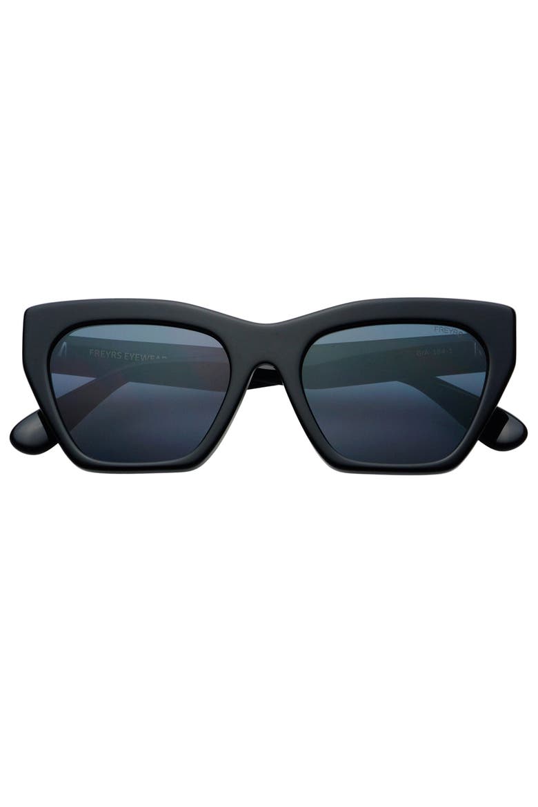 Gia Cat Eye Sunglasses, Main, color, Black