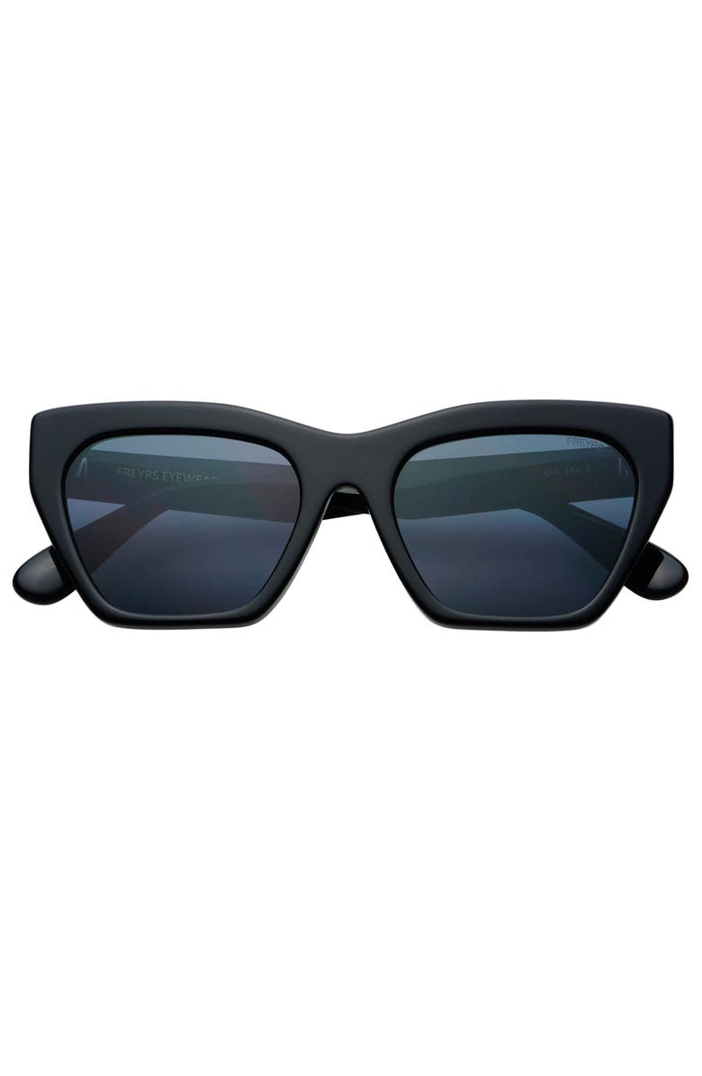 FREYRS Eyewear Gia Cat Eye Sunglasses, Main, color, Black