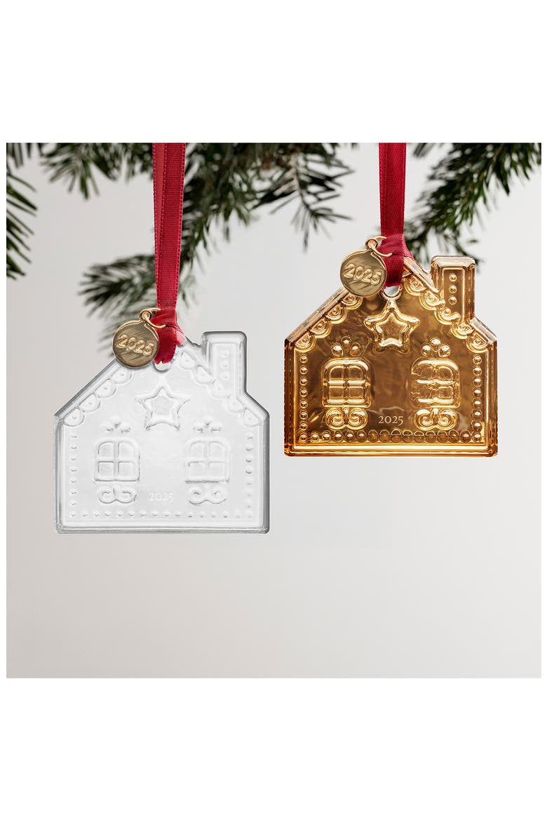 Gingerbread House 2025 Annual Holiday Ornament, Alternate, color, GOLD