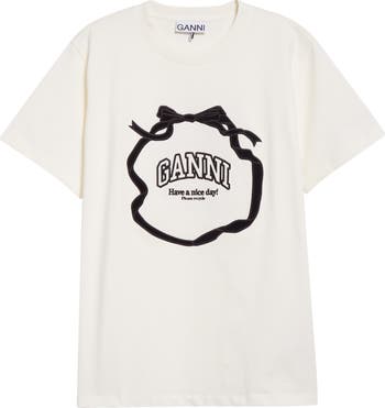 Ganni Logo Graphic Organic Cotton T-Shirt | Nordstrom
