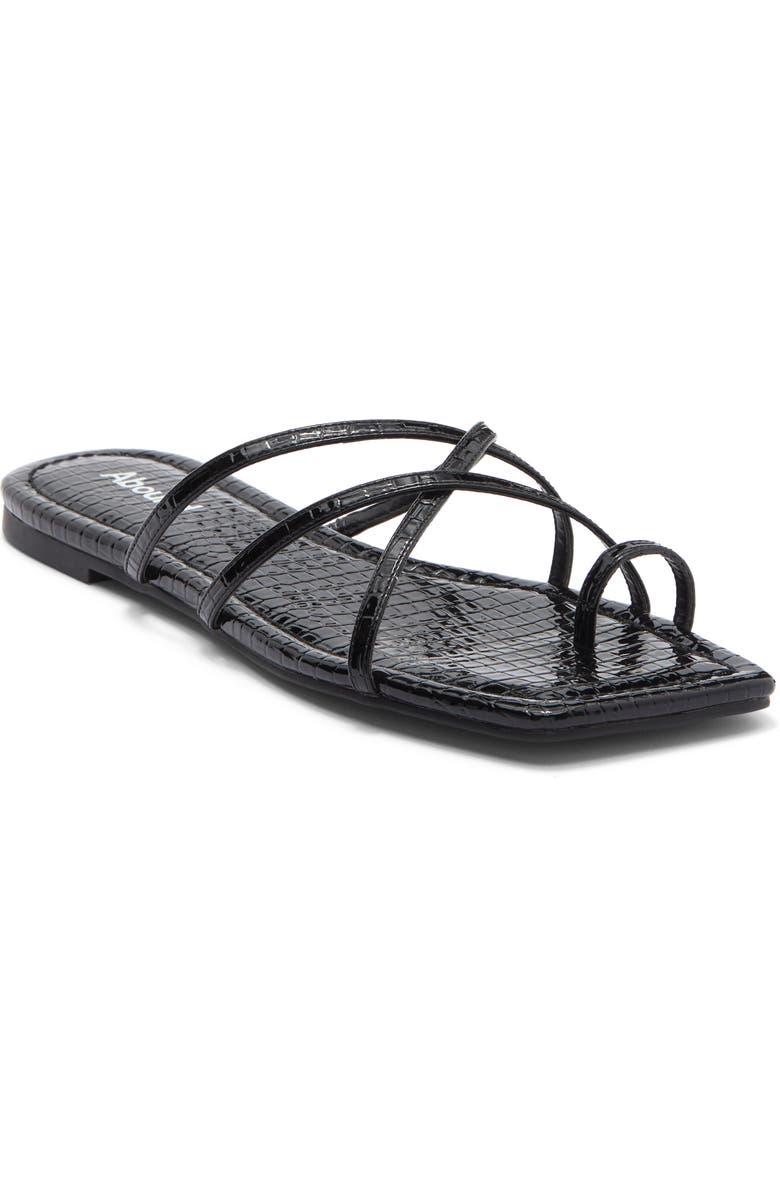 Abound Katy Slide Sandal, Main, color, Black