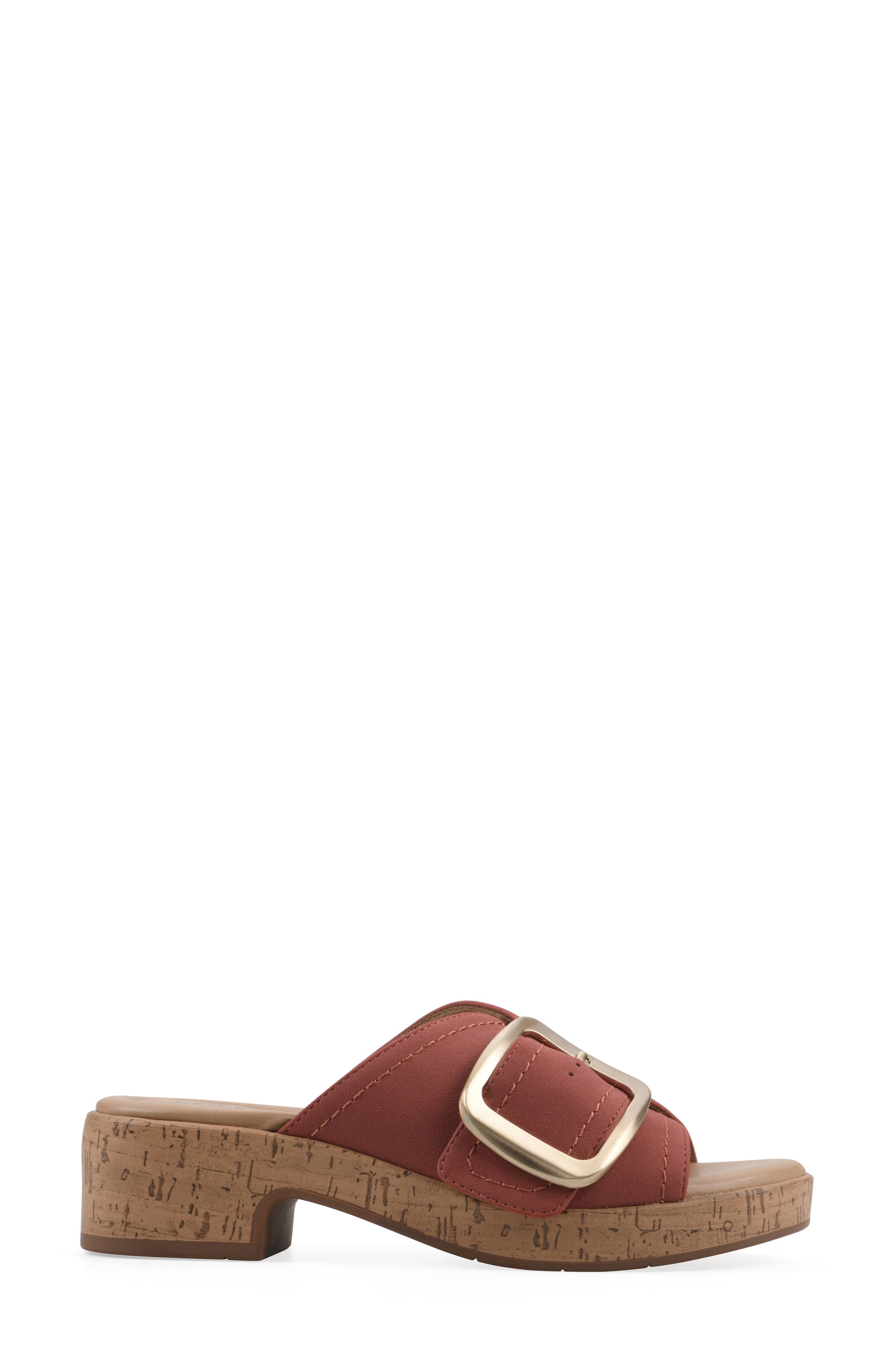 Filipia Block Heel Sandal, Alternate, color, PAPRIKA/ SUEDED/ SMOOTH