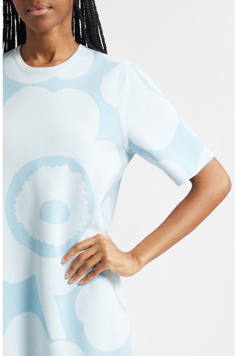 Mahdollisuus Unikko Cotton Blend Knit Dress, Alternate, color, LIGHT BLUE