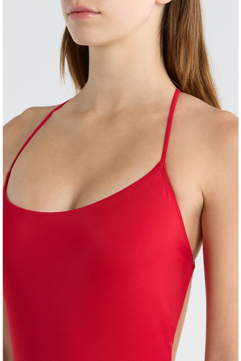 Mackenzie One-Piece Swimsuit, Alternate, color, RED