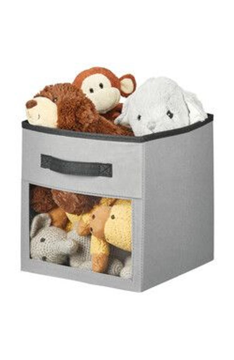 mDesign Fabric Nursery Storage Cube, Front Window/Handle, 8 Pack, Alternate, color,