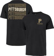 '47 Men's '47 Black Pittsburgh Pirates Hang Back Franklin T-Shirt