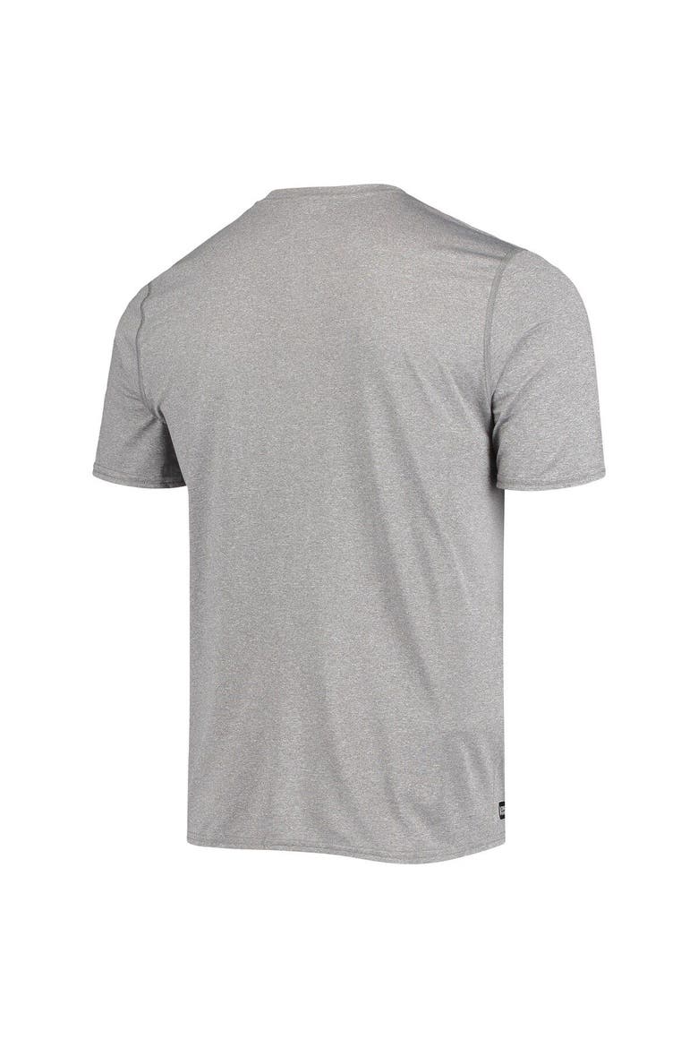 Men's New Era Heathered Gray Atlanta Falcons Combine Authentic Game On T-Shirt, Alternate, color, Heather Gray