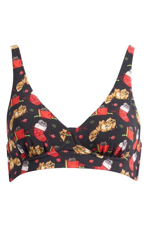 Meundies Feelfree Longline Bralette In Multi