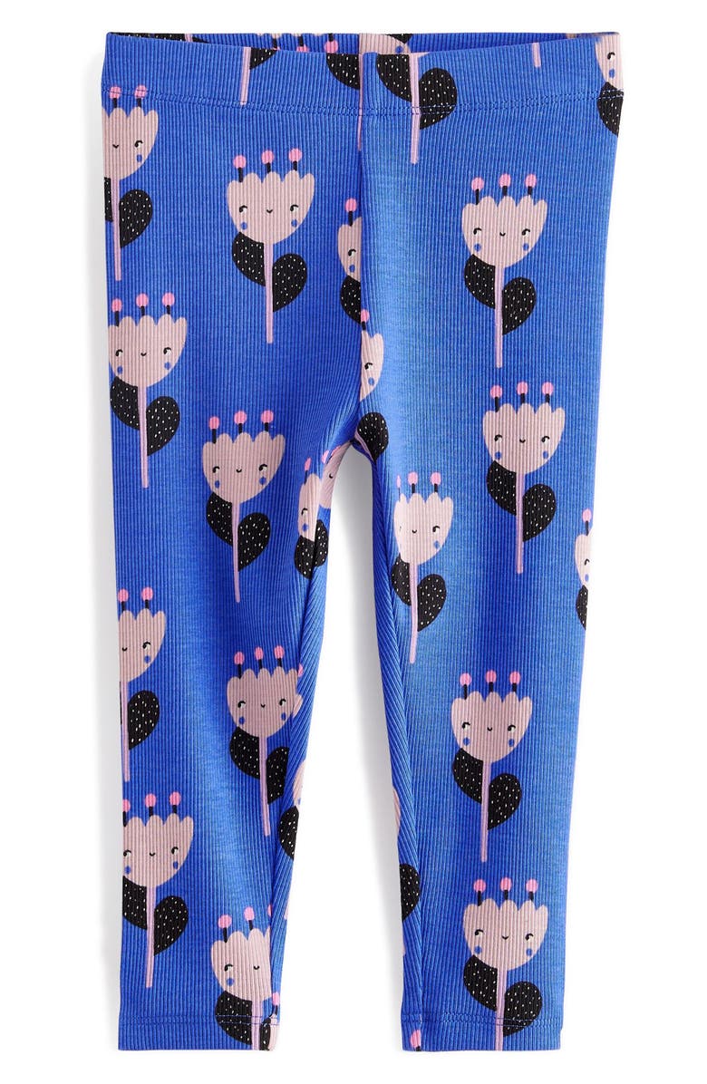 NEXT Kids' Rib Print Leggings, Main, color, 
