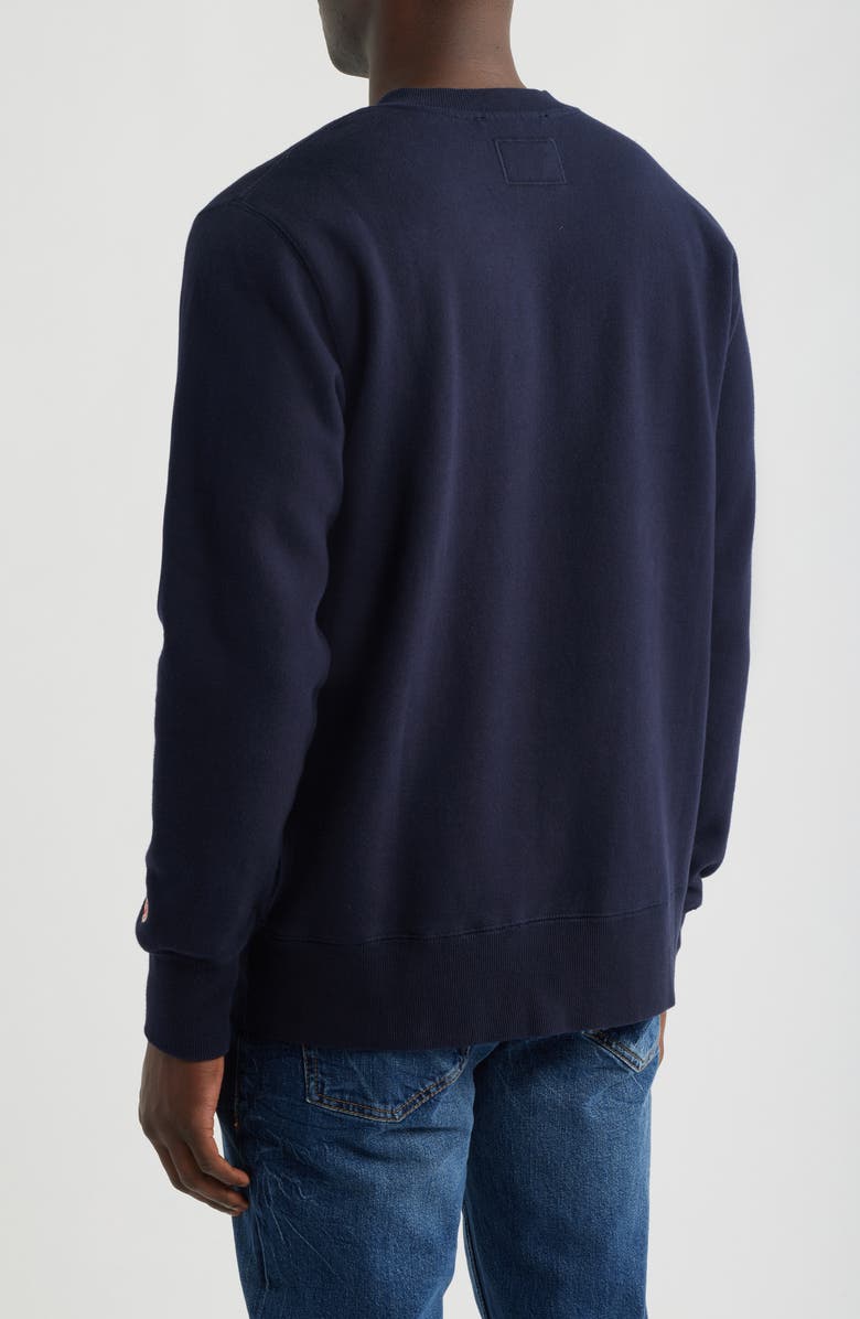 Imperfects Signature Crew Cotton Blend Fleece Sweatshirt, Alternate, color, Dark Navy