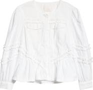 Cinq à Sept Kumiko Ruffle Peplum Jacket
