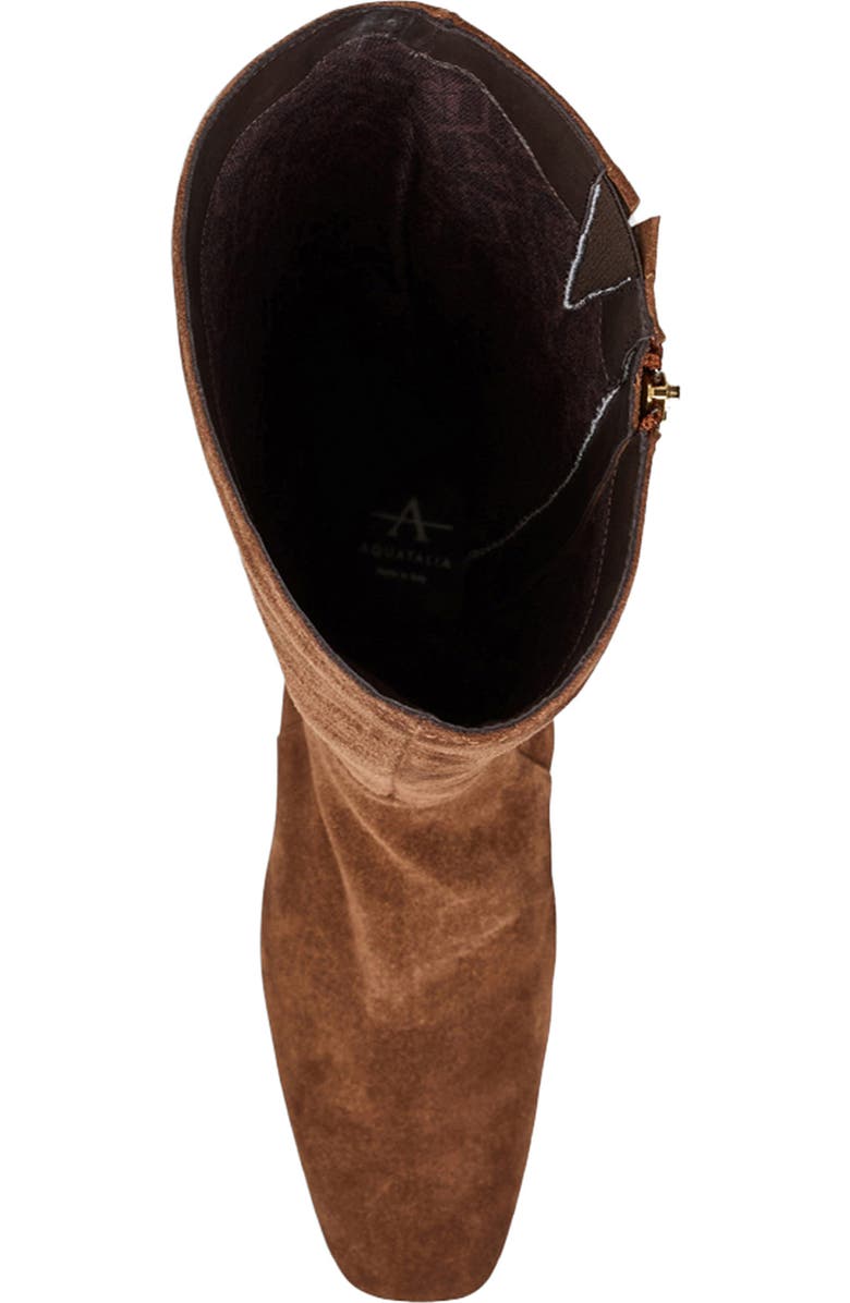 Aquatalia Serafina Weatherproof Knee High Boot, Alternate, color, Brandy Suede