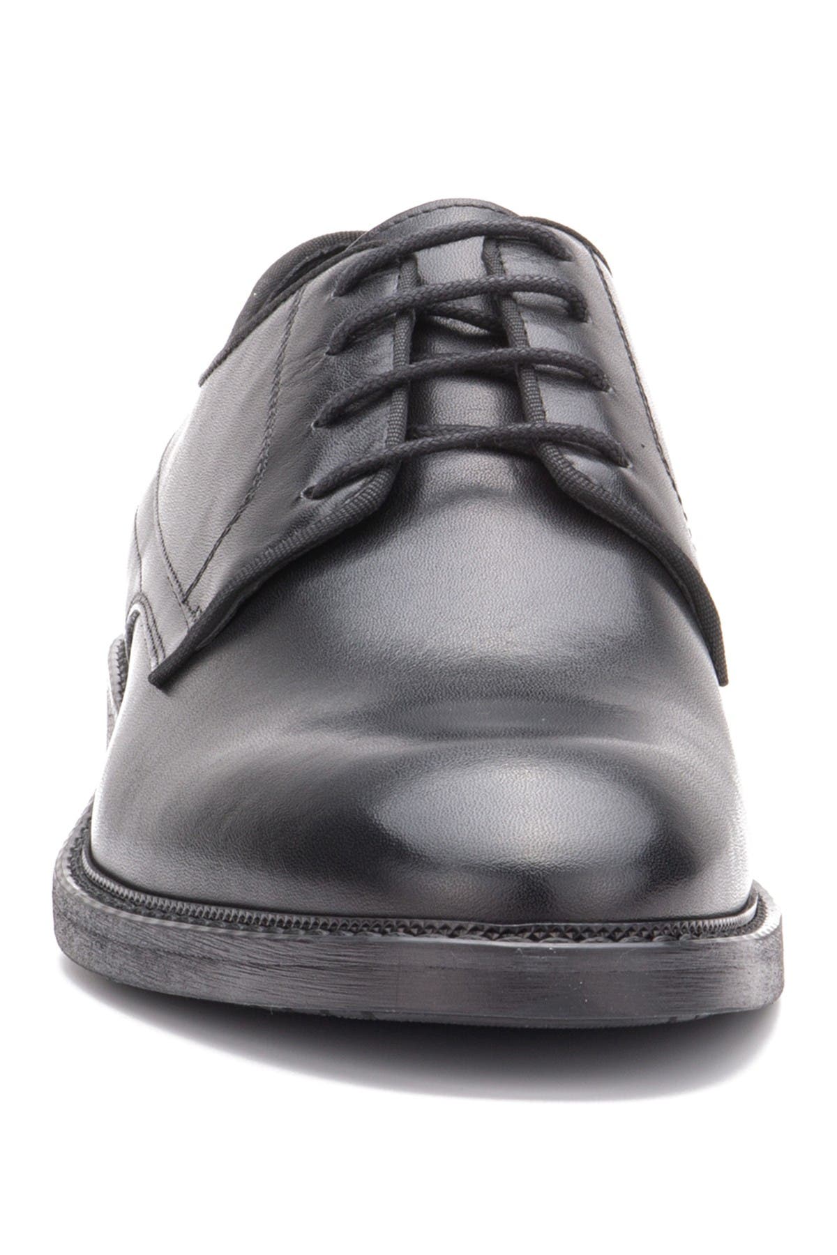 VINTAGE FOUNDRY Elias Plain Toe Leather Derby, Alternate, color, Black