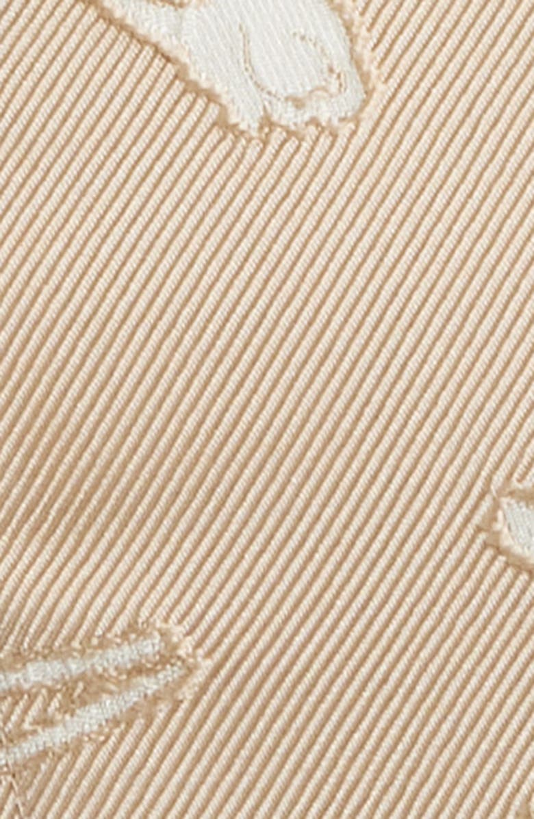 Anne Klein Floral Jacquard Minidress, Alternate, color, White Dove/ Latte